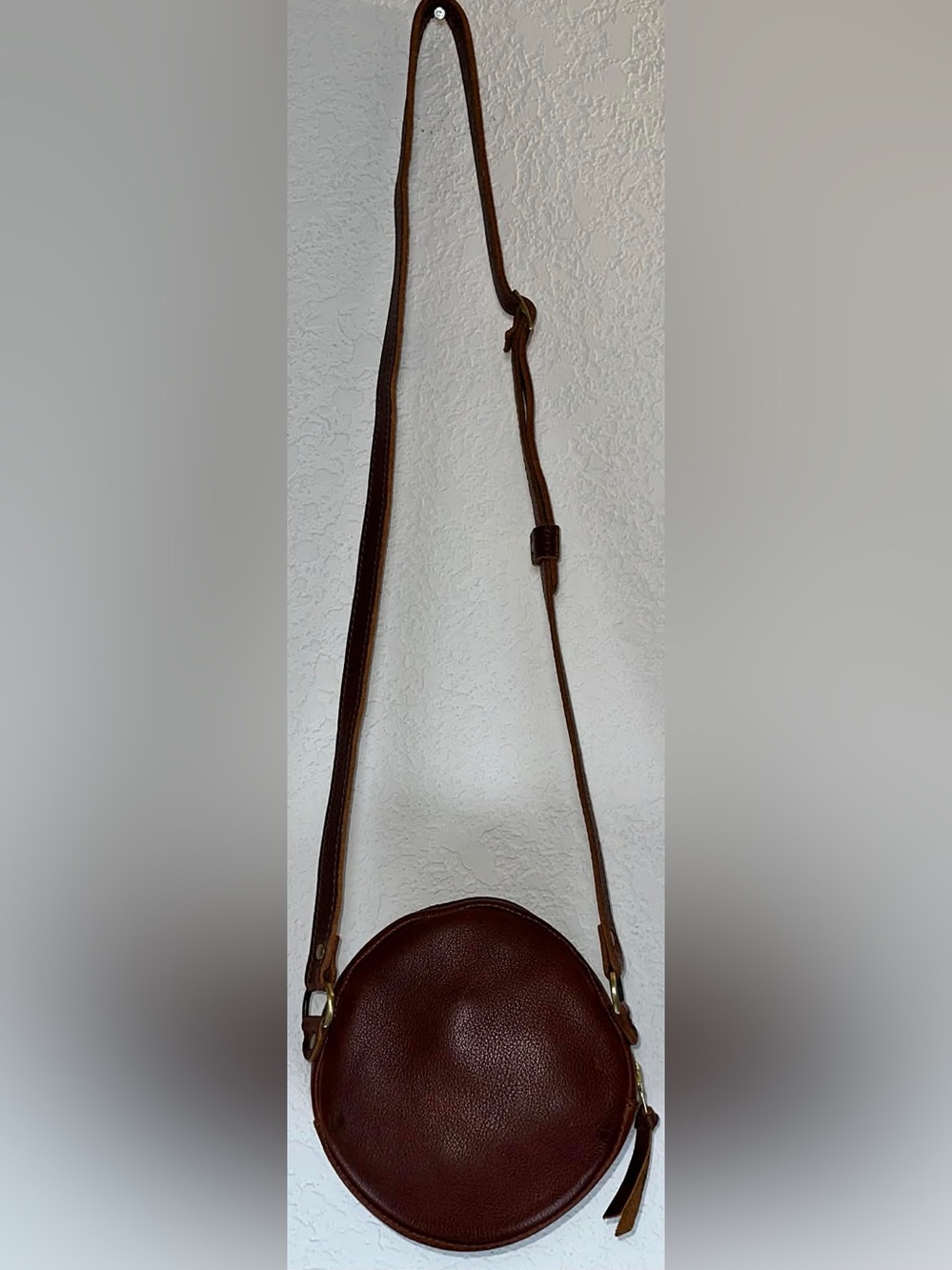 Portland Leather Small Circle Crossbody Bag - Picture 9 of 15